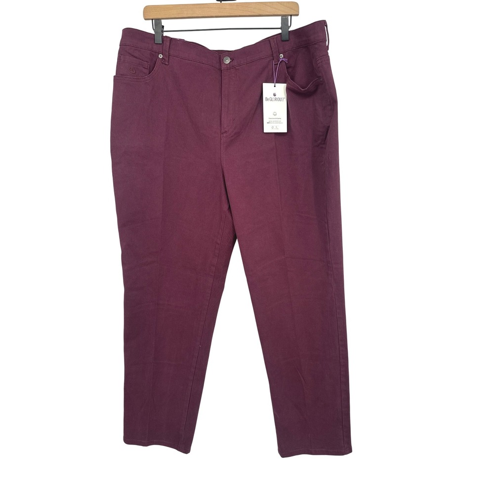 Gloria Vanderbilt Amanda Jeans Women 20W Huckleberry Slimming Tapered Stretch